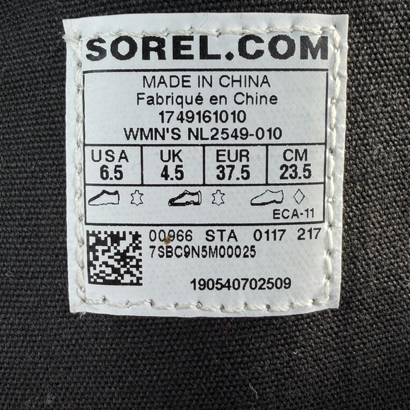 Sorel Black Wedge Lace-Up Boots - Picture 11 of 16